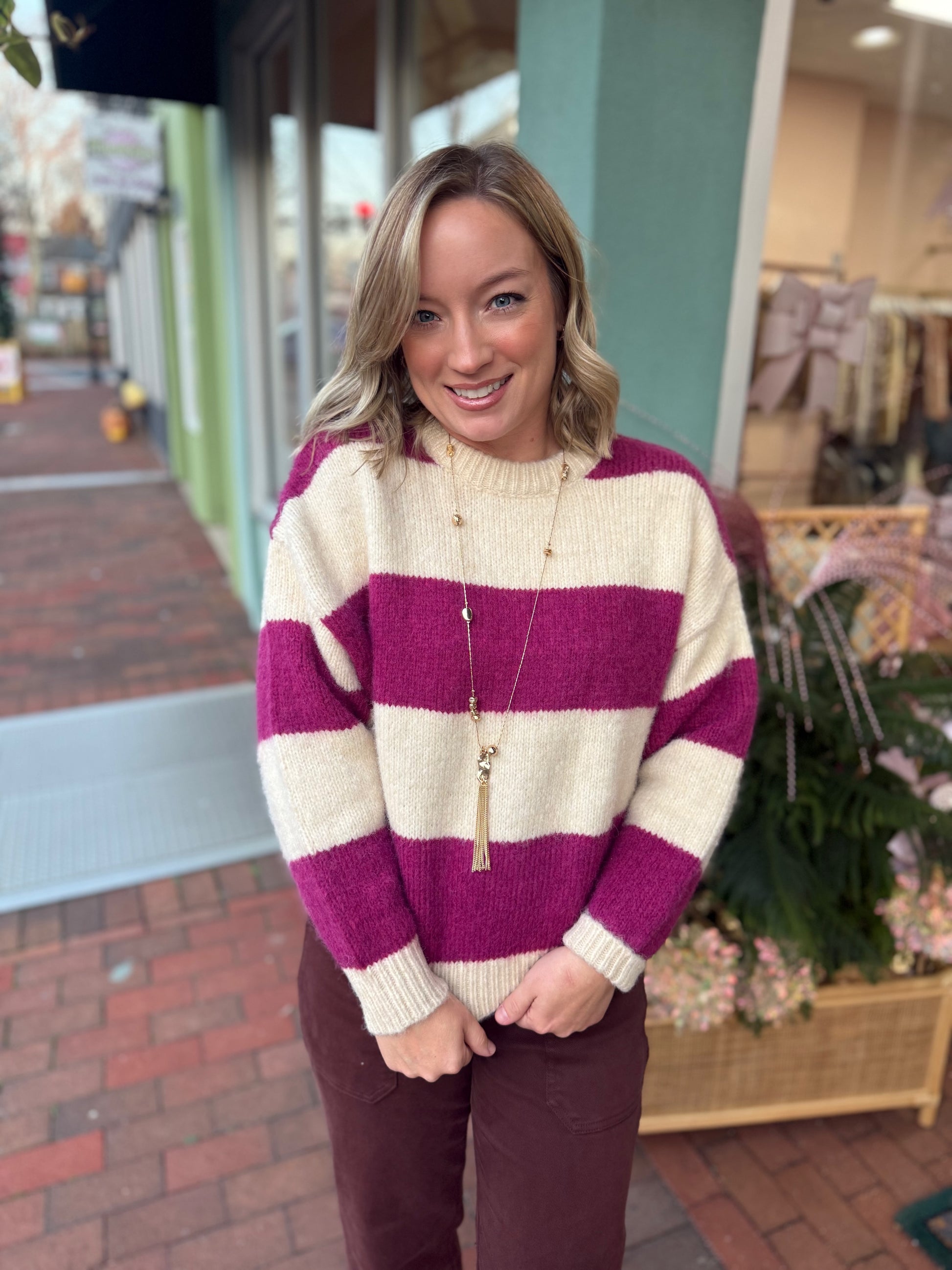Sass & Class Stripe Sweater