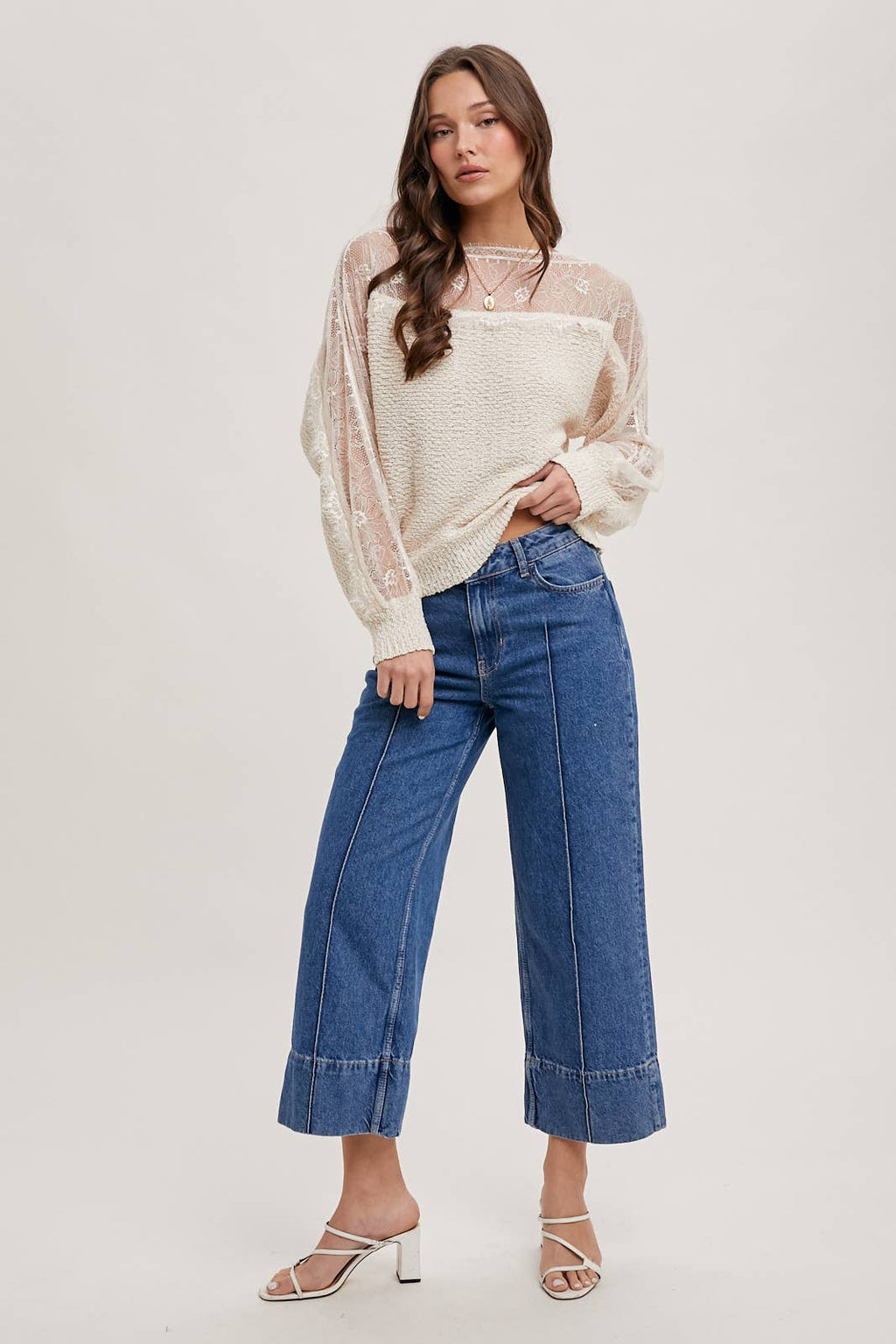 Tell Me More Lace Sweater [MULTIPLE COLORS]