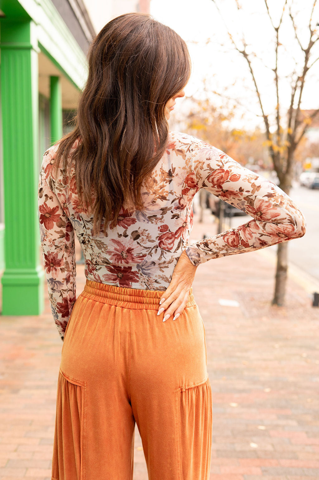 Say More Floral Mesh Top