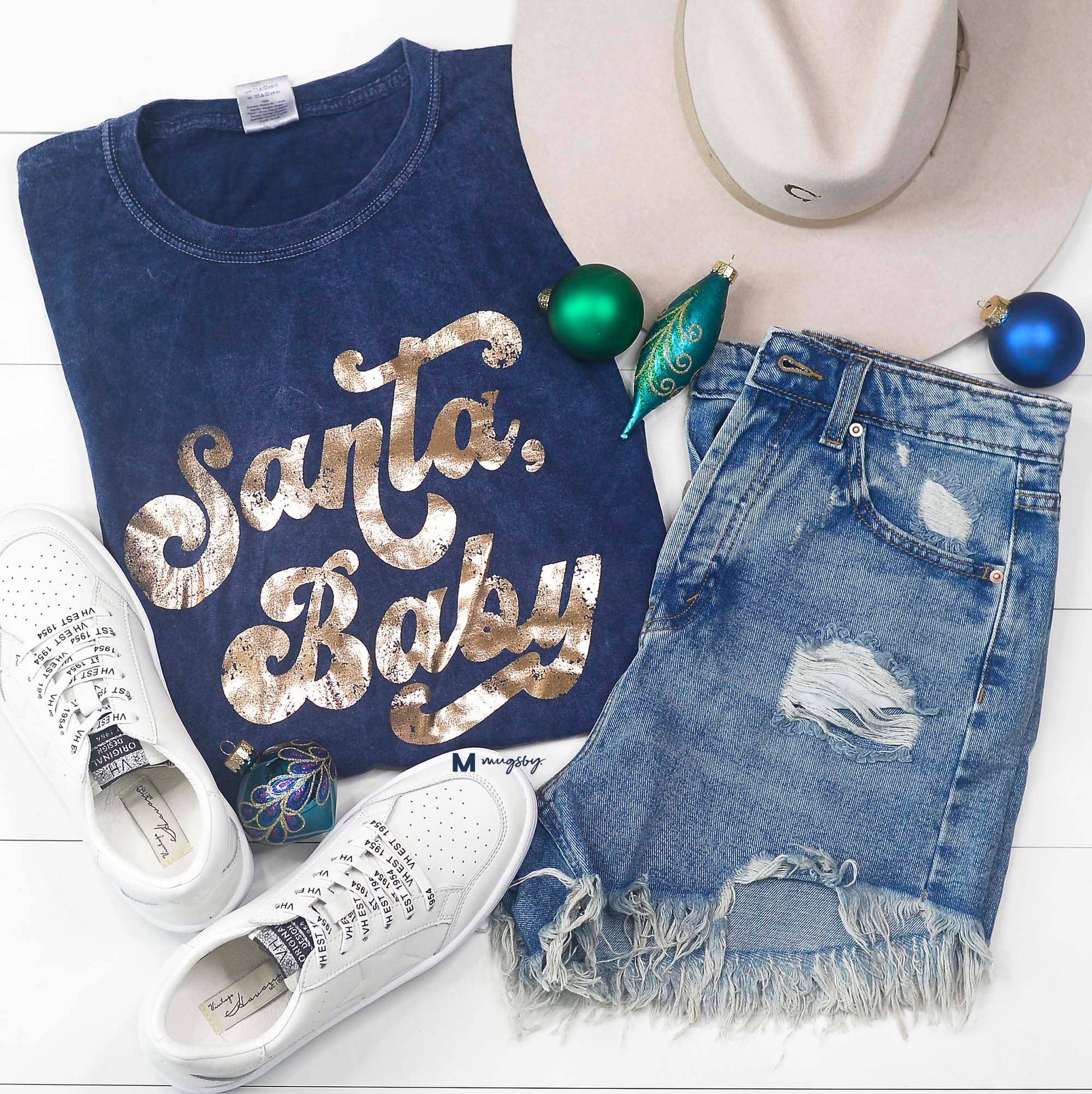 Santa Baby Retro Tee