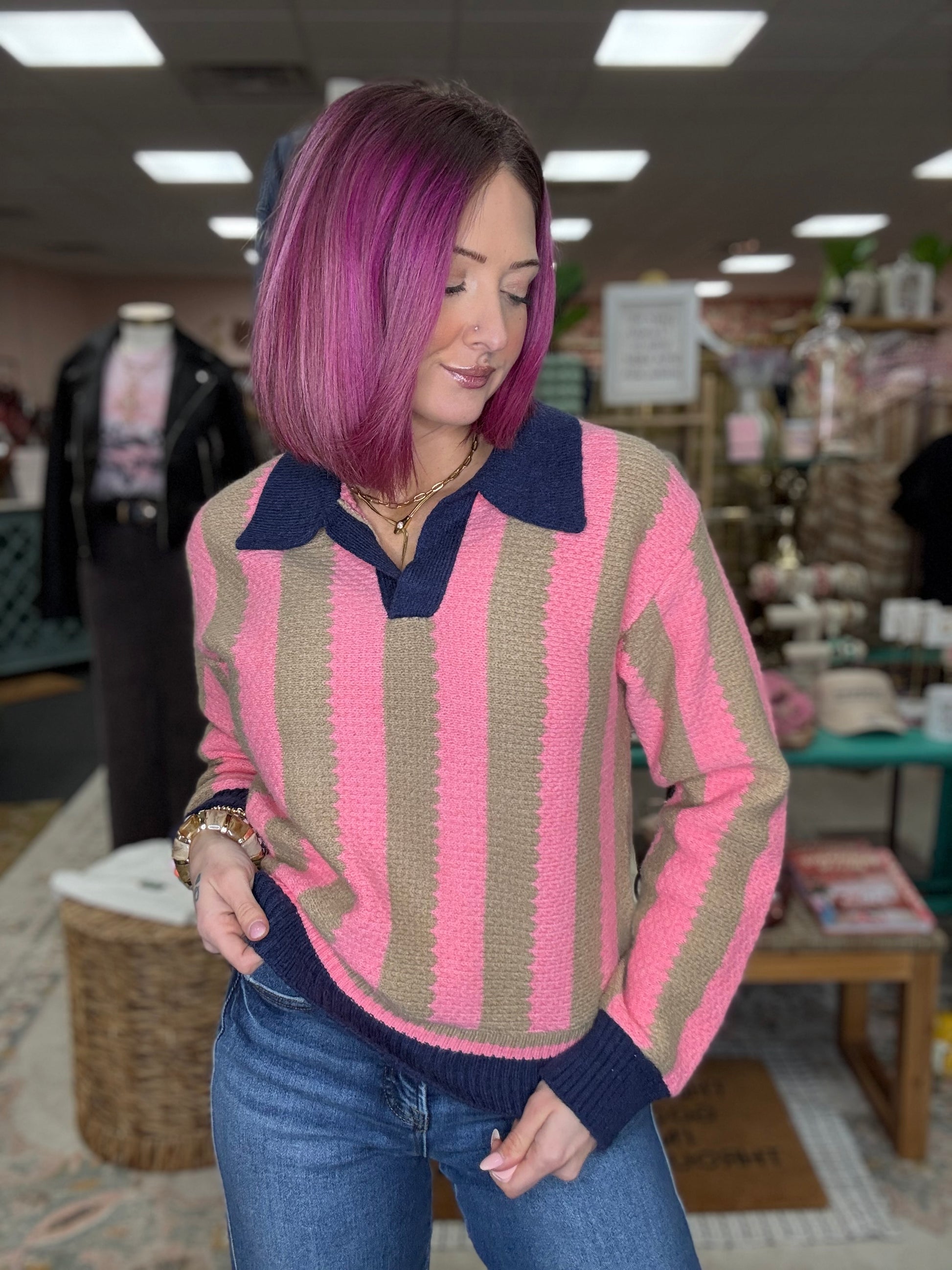 Retro Stripe Sweater