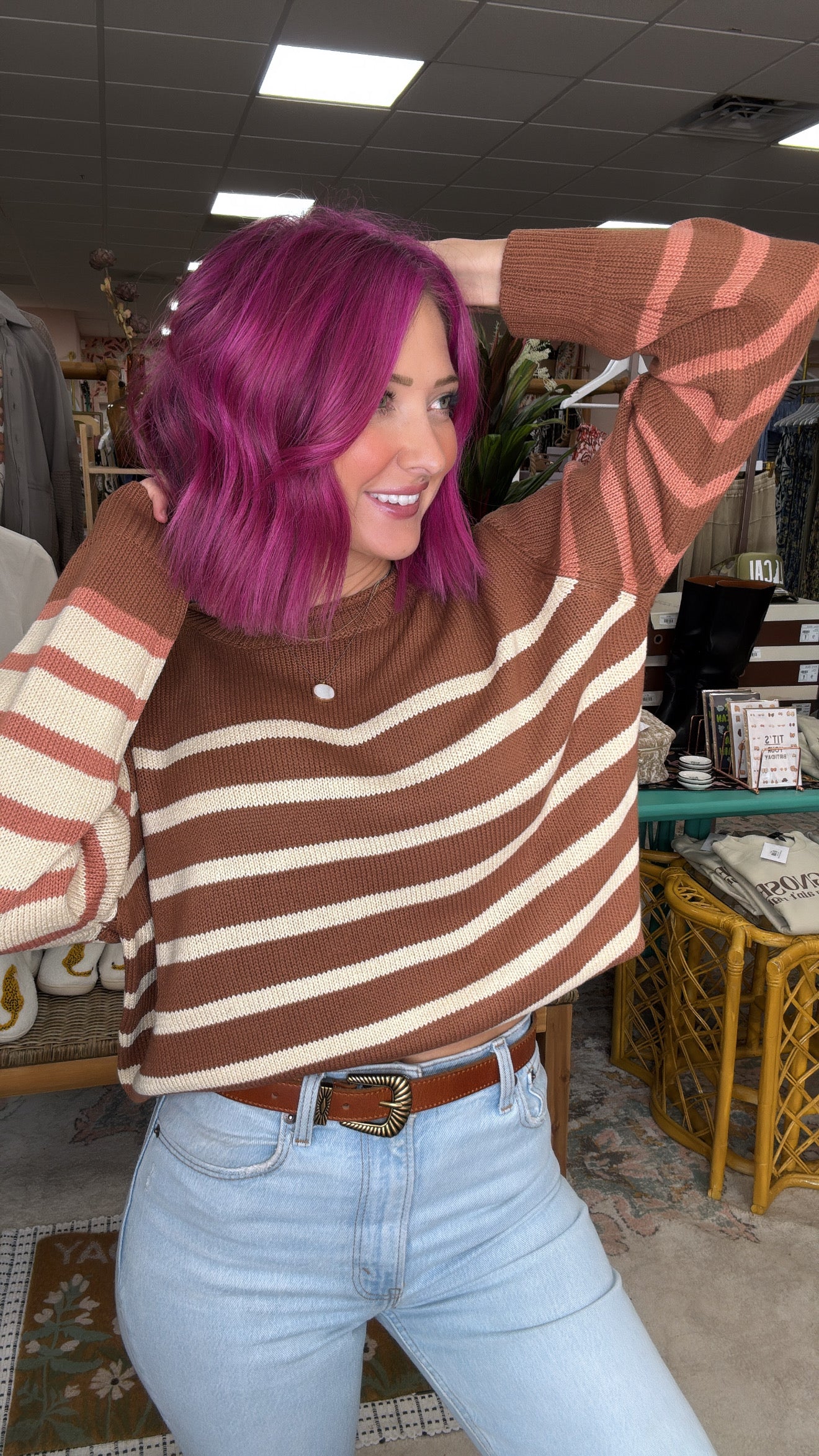 Cider Season Stripe Sweater