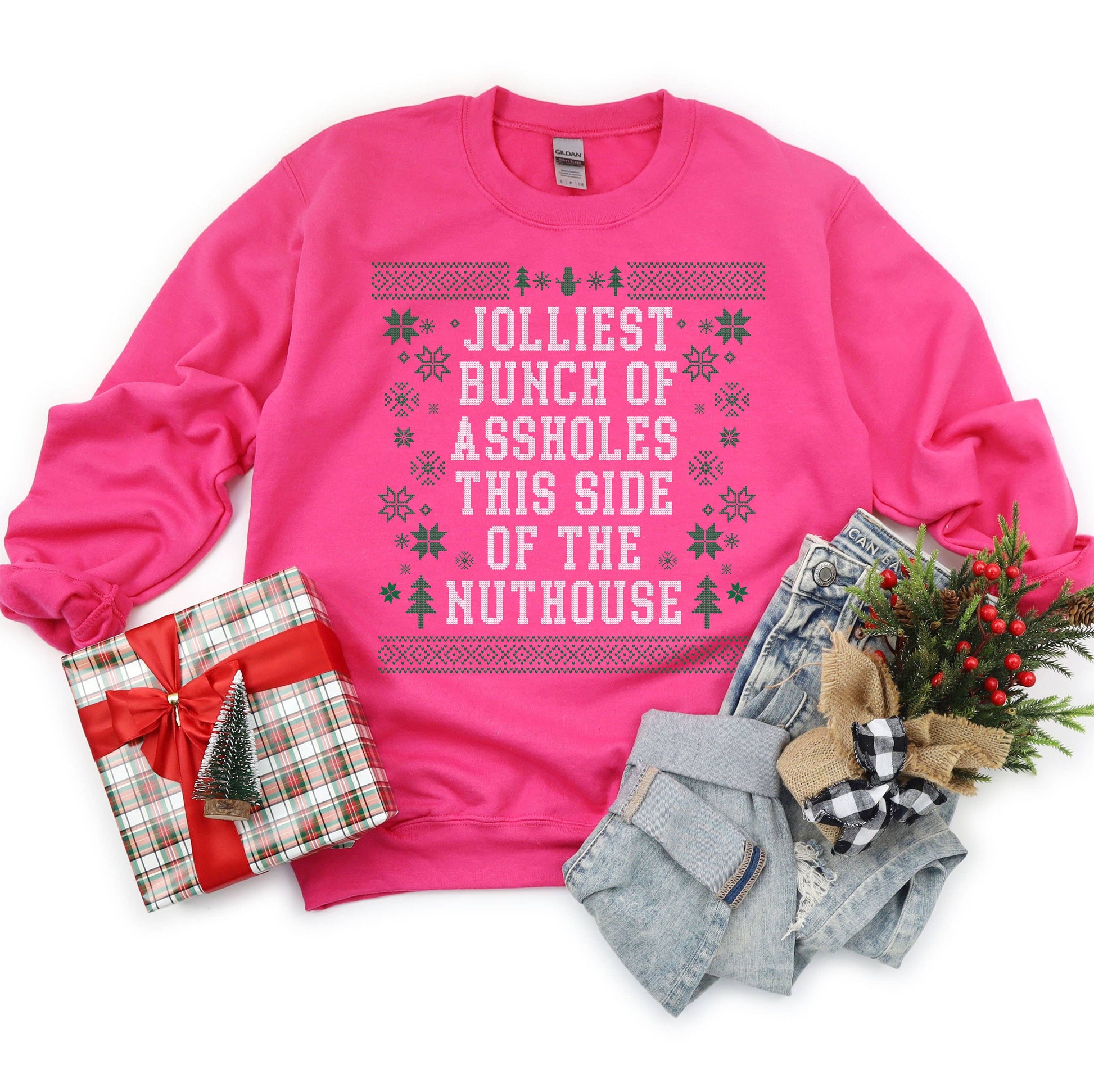 Jolliest Bunch Christmas Sweatshirt