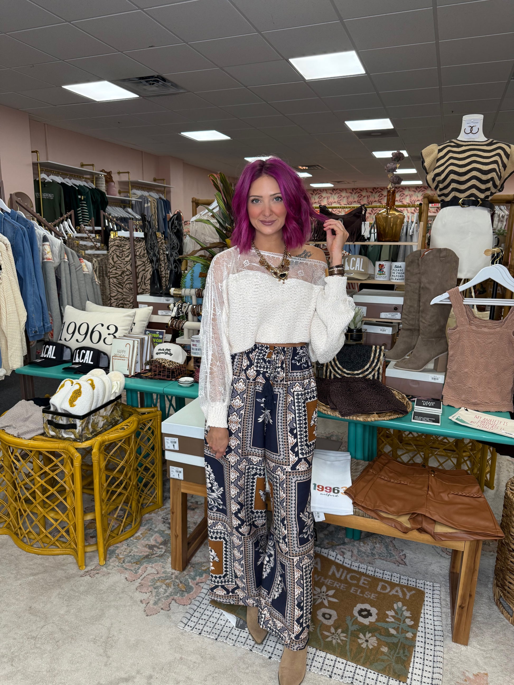 Autumn Lane Palazzo Pants