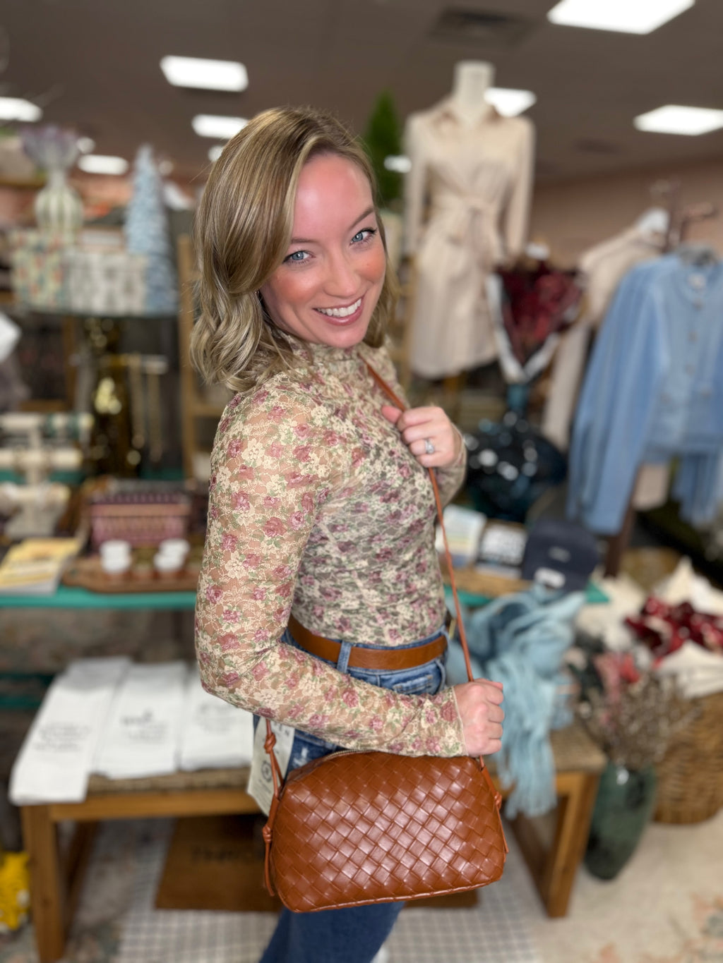 Floral Mesh Top [MULTIPLE COLORS]