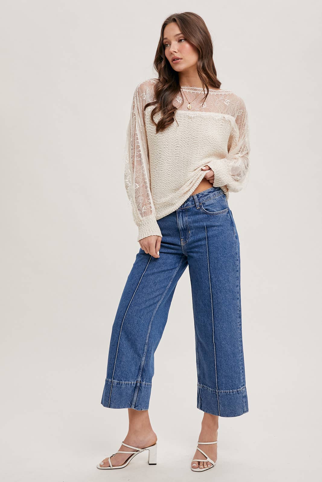 Tell Me More Lace Sweater [MULTIPLE COLORS]