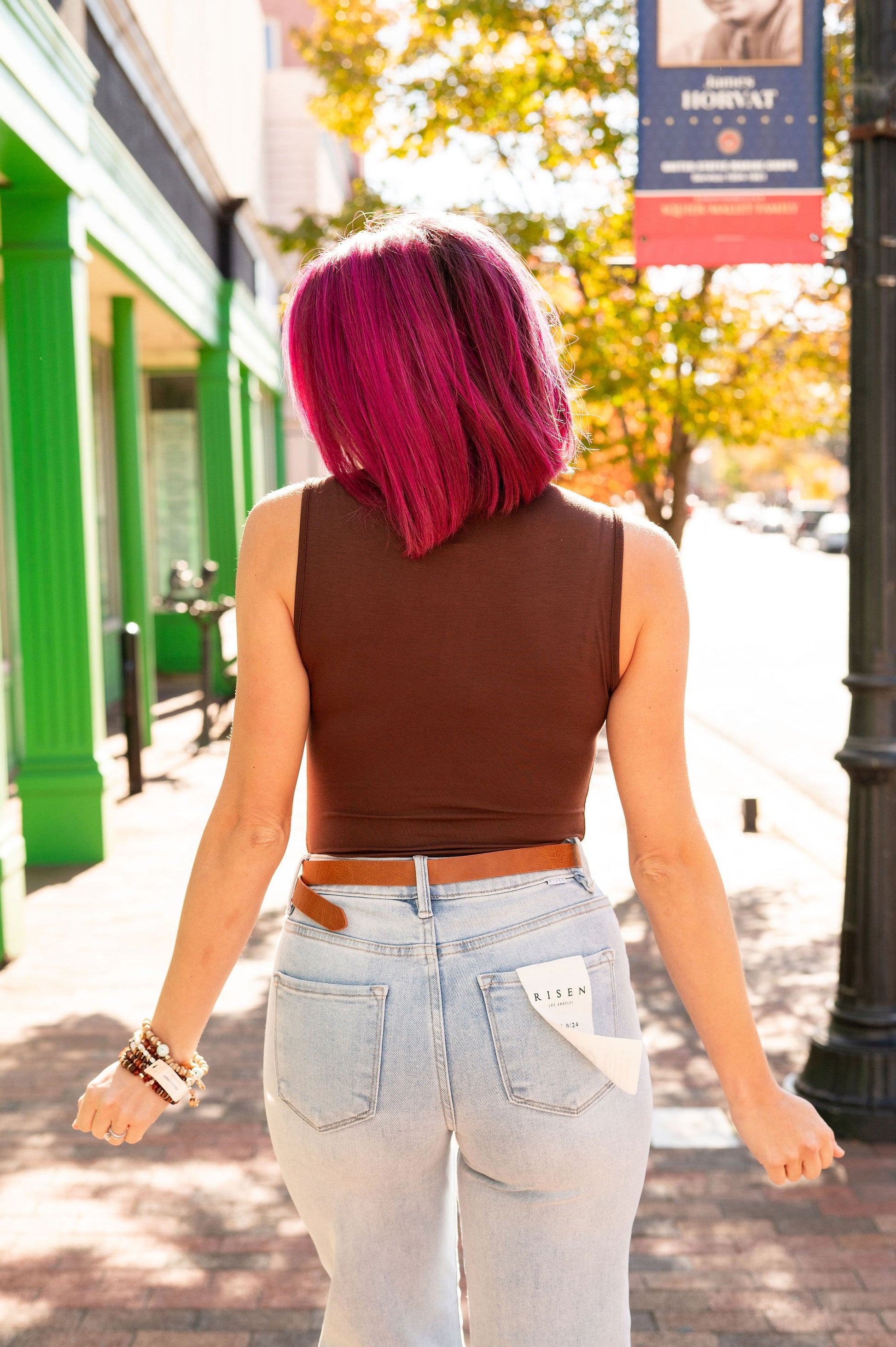 City Sleek Mock Neck Top