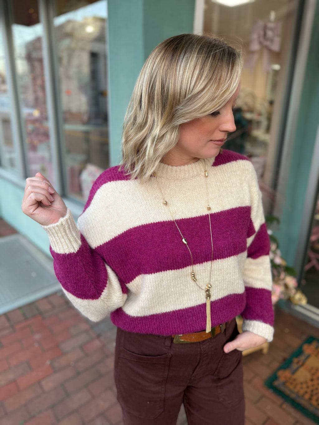 Sass & Class Stripe Sweater
