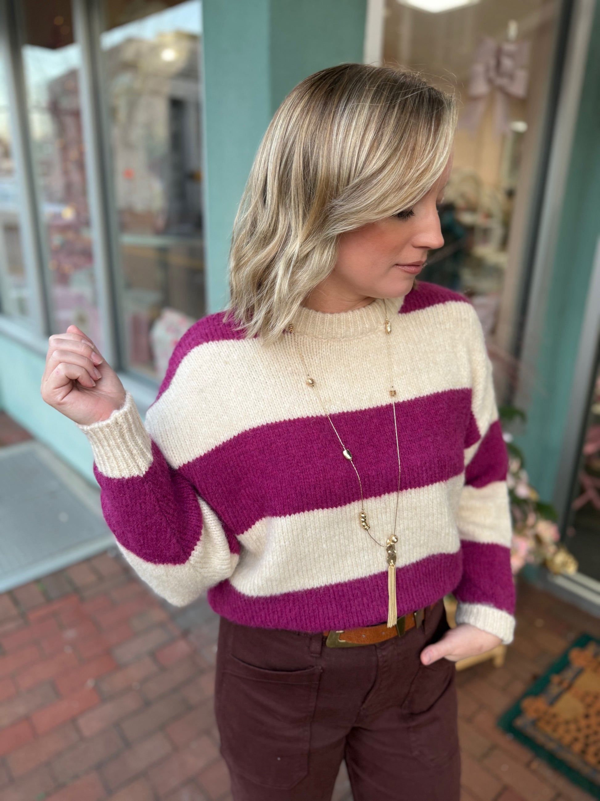 Sass & Class Stripe Sweater