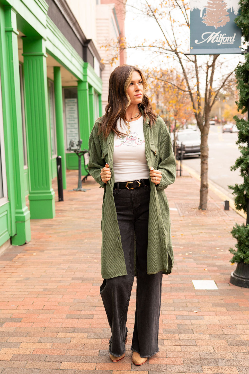 Winter Wonderland Longline Shacket[MULTIPLE COLORS]