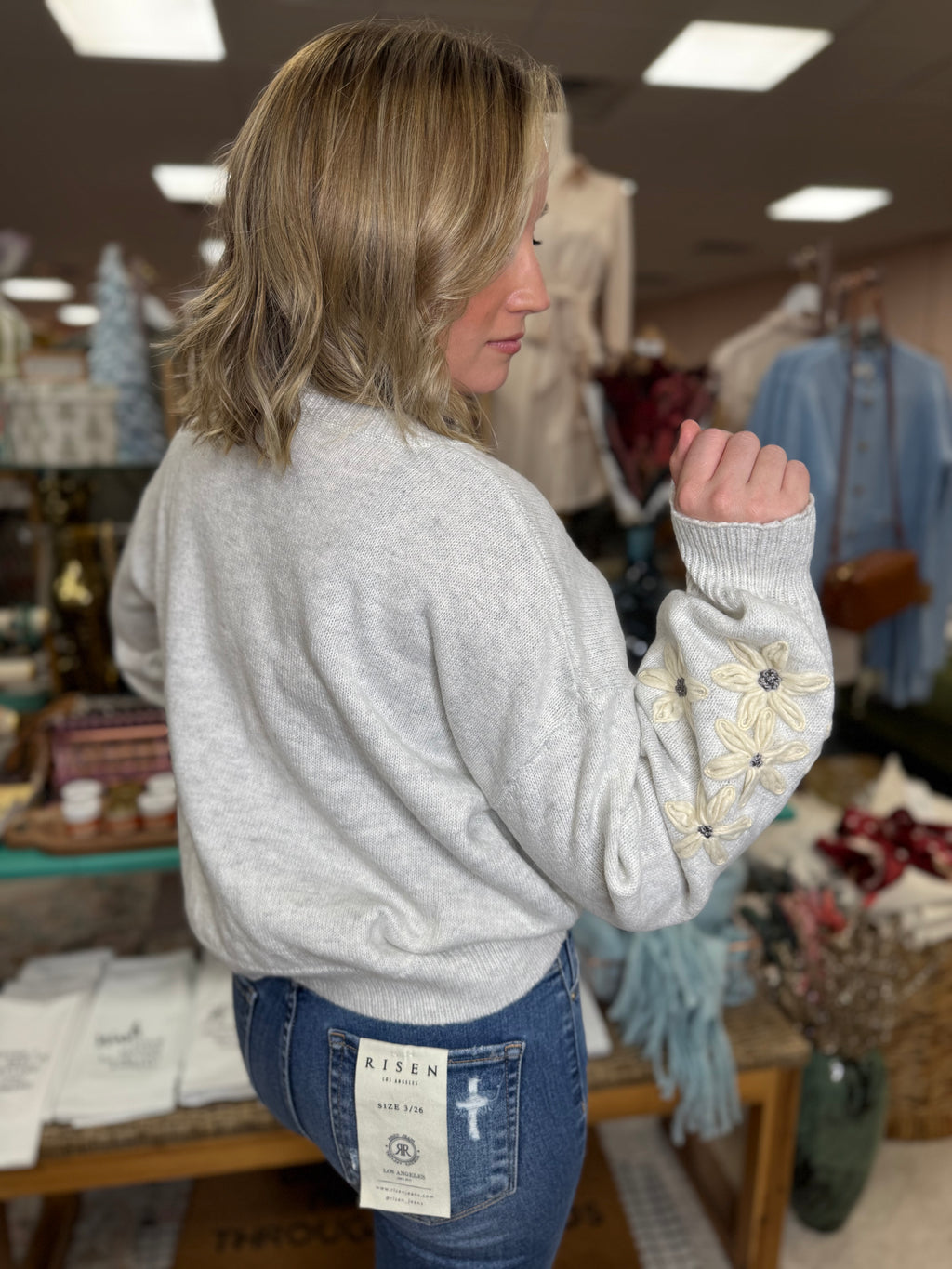 Winter Florals Sweater