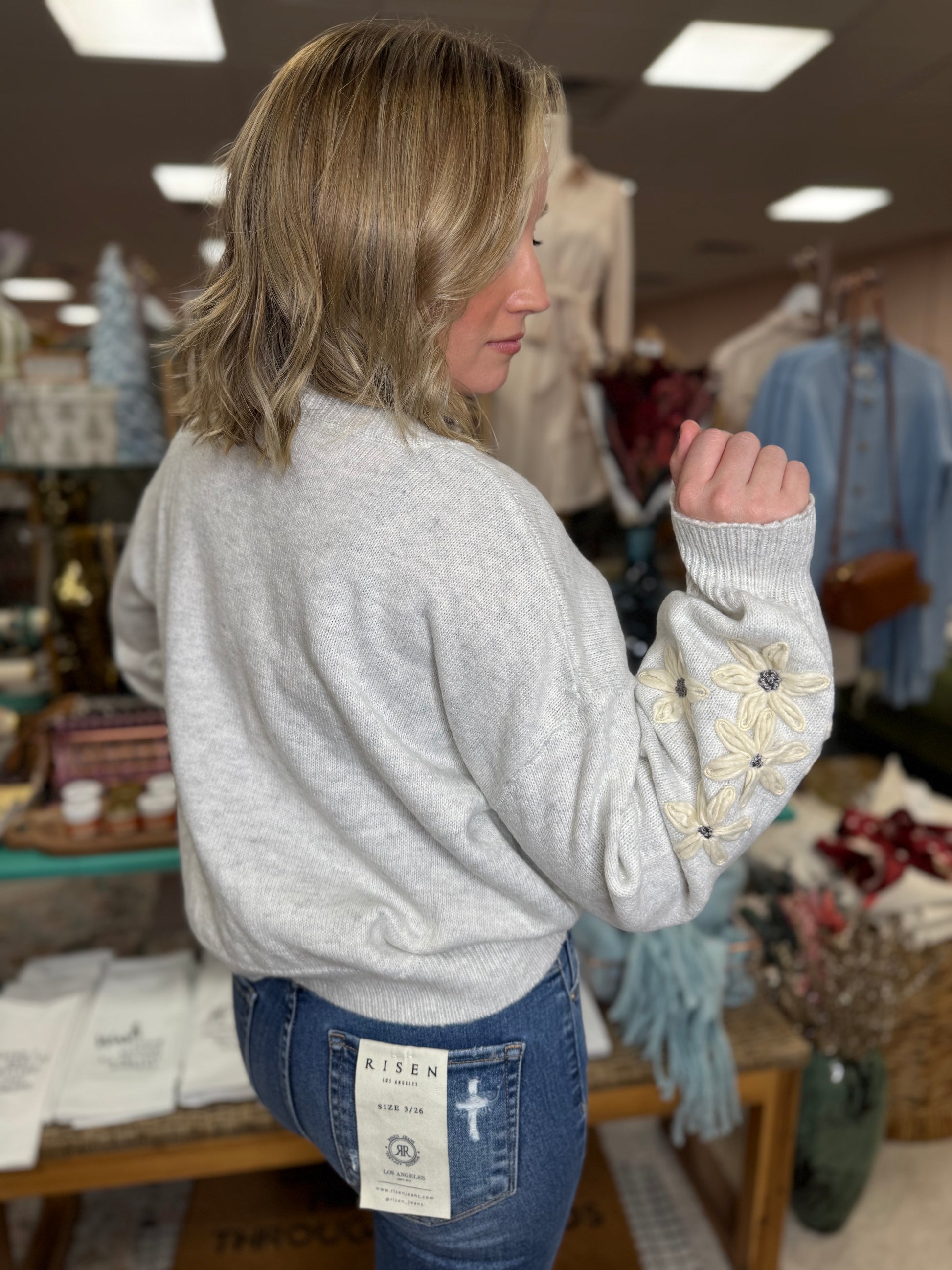 Winter Florals Sweater