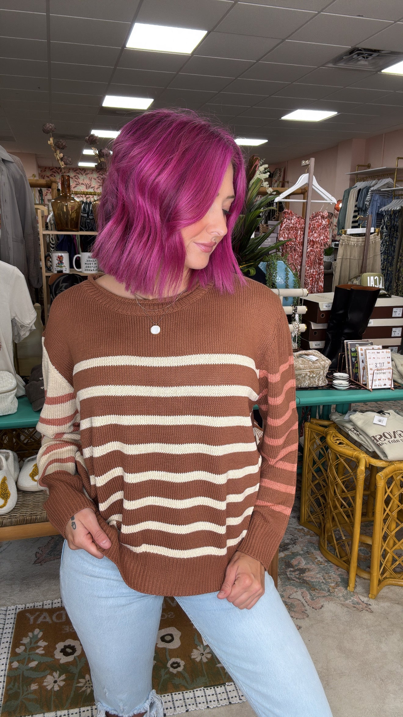 Cider Season Stripe Sweater