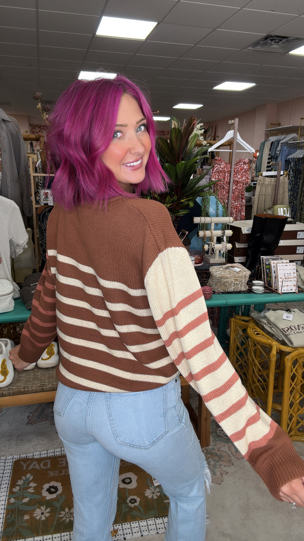 Cider Season Stripe Sweater