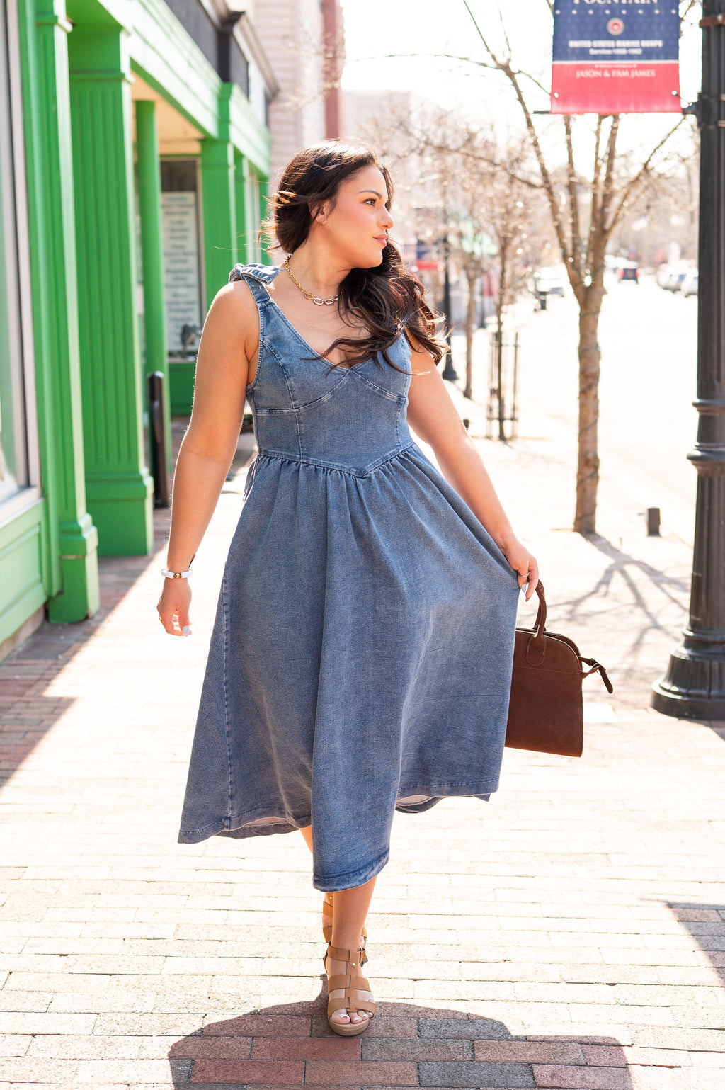 Breezy Beauty Denim Dress
