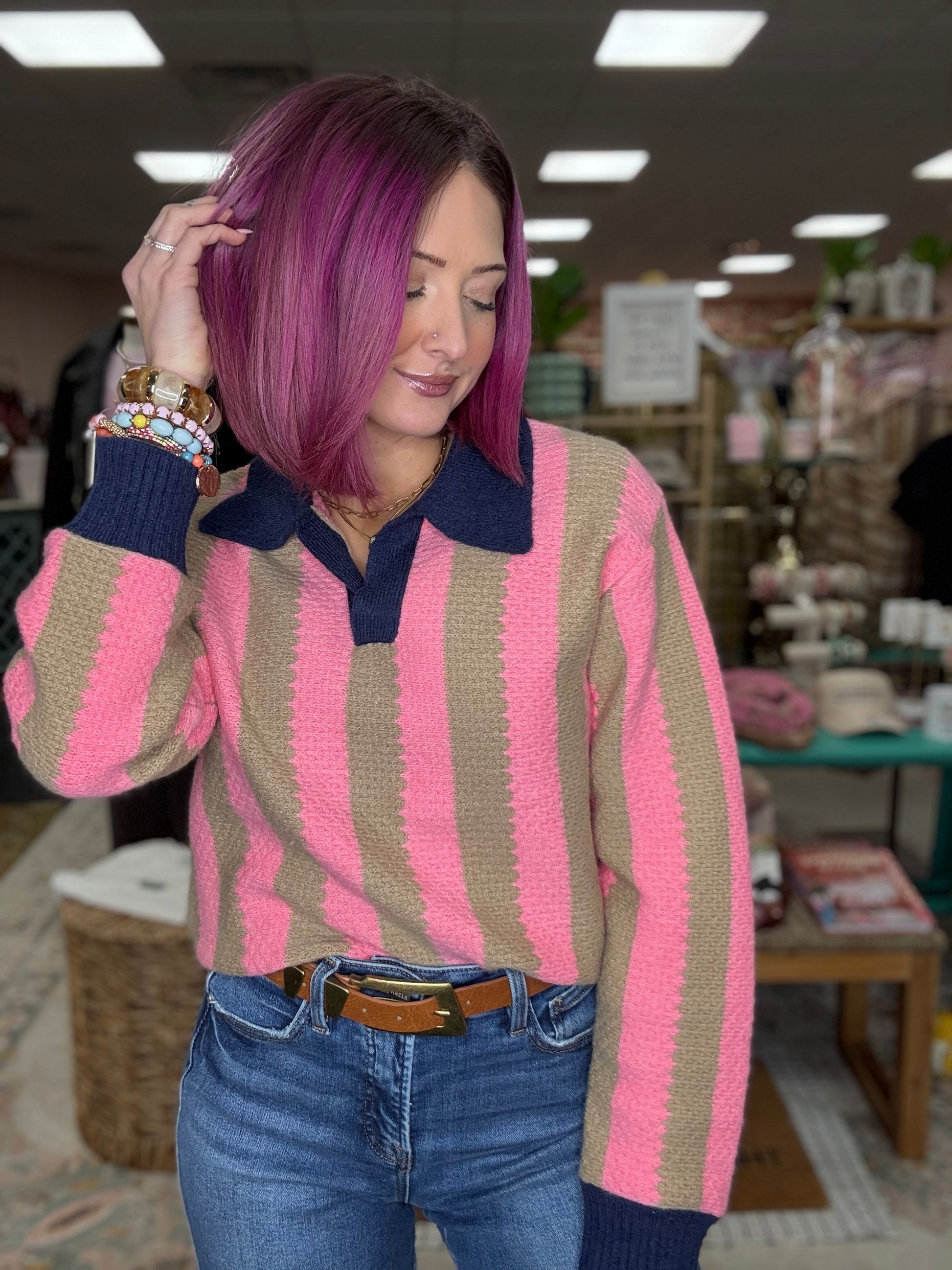 Retro Stripe Sweater