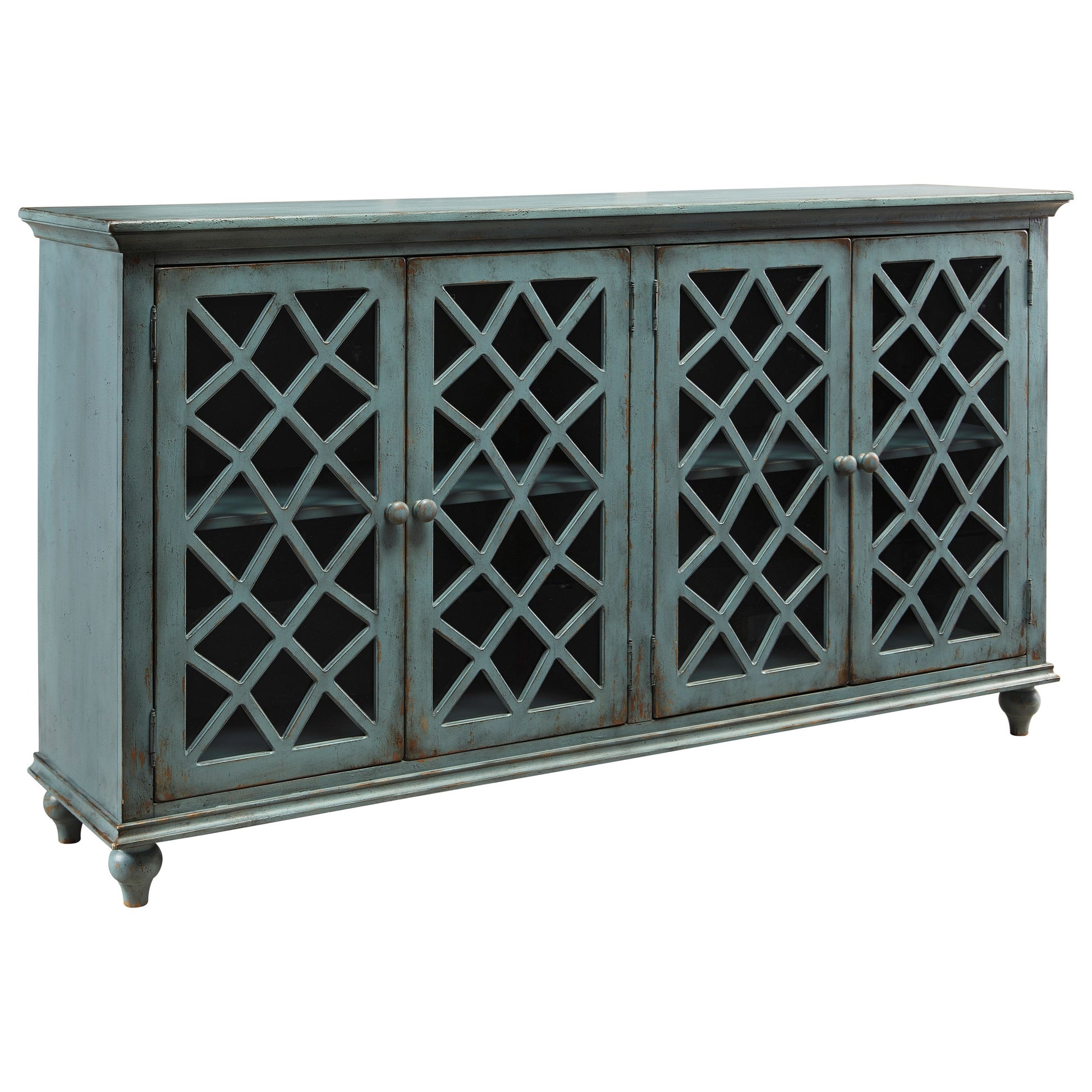NEW Totally Teal Distressed Sideboard