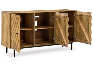 NEW Mango Wood Diamond 3 Door Sideboard