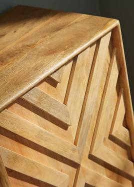 NEW Mango Wood Diamond 3 Door Sideboard
